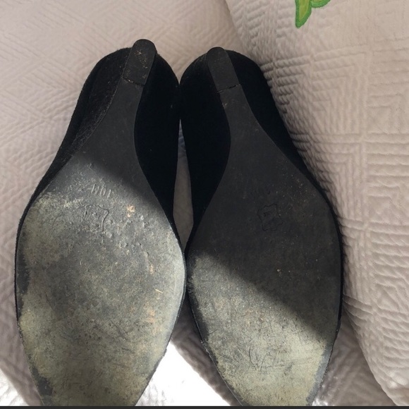 Tory Burch Sparkle Suede Wedges - Picture 4 of 6